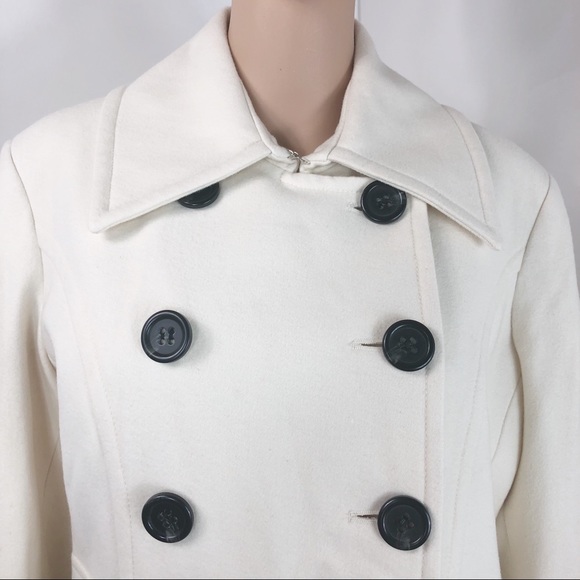 Guess double breasted cream coat XL - Picture 2 of 8